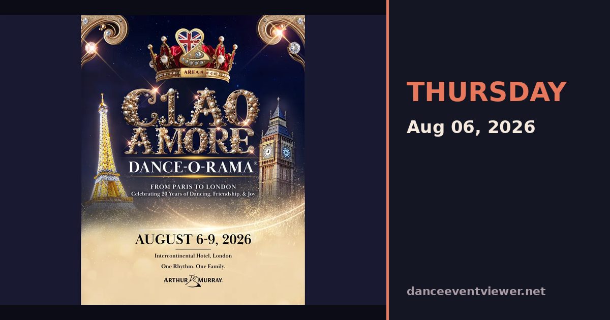 Ciao Amore Dance-O-Rama flyer