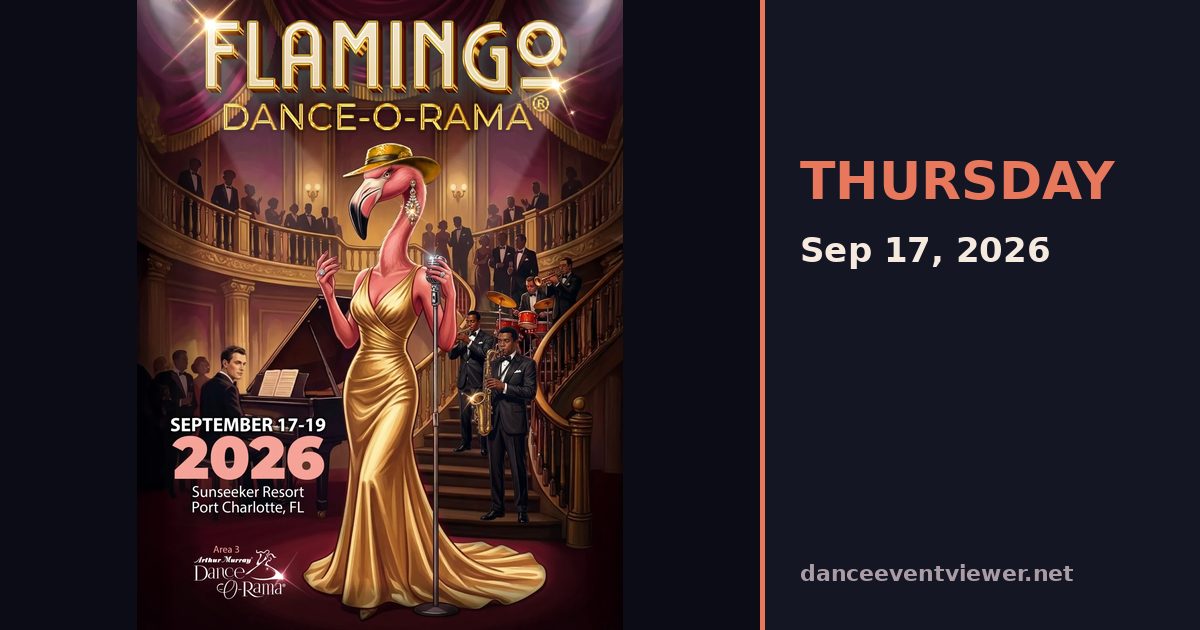 Flamingo Dance-O-Rama 2026 flyer