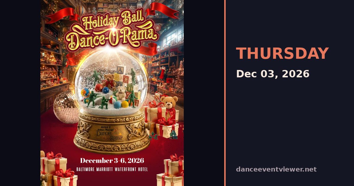 Holiday Ball Dance-O-Rama flyer