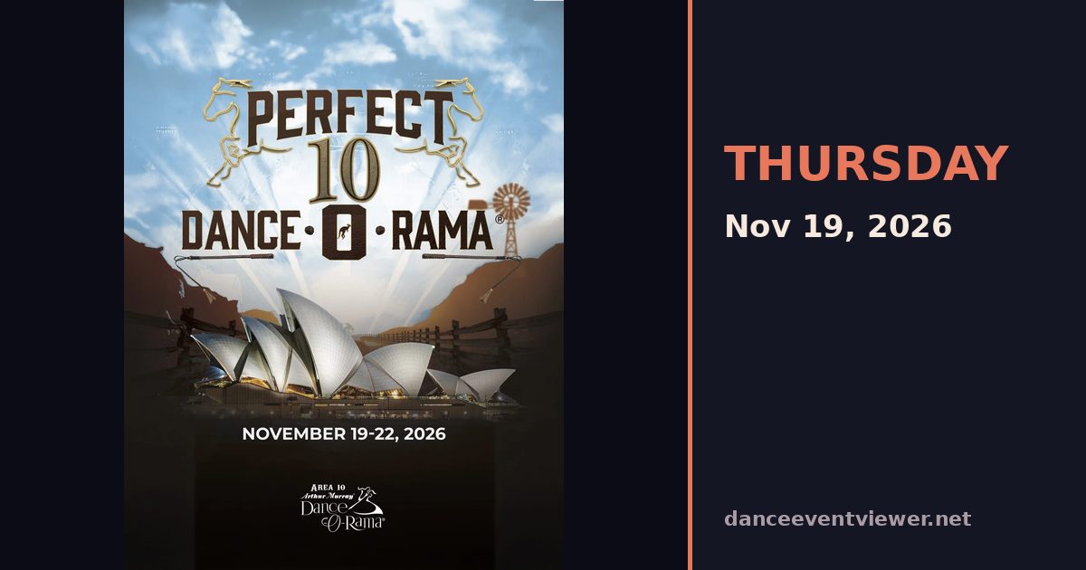 Perfect 10 Dance-O-Rama flyer