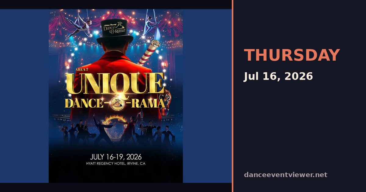 Unique Dance-O-Rama 2026 flyer