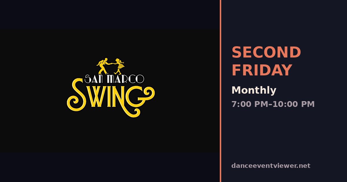 San Marco Swing Dance (Jacksonville) flyer