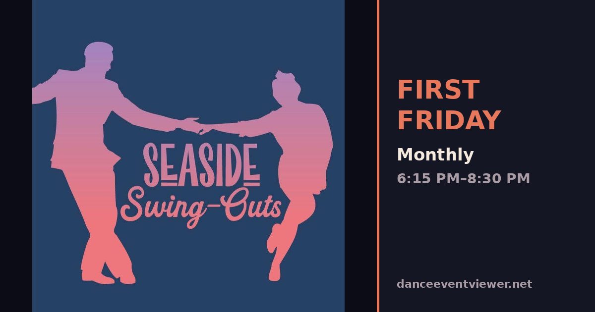 First Friday Variety Dance flyer