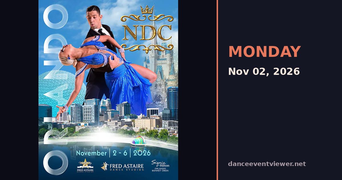 National Dance Championships 2026 flyer