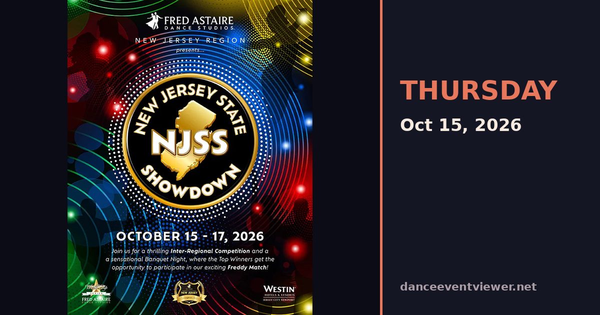 New Jersey State Showdown 2026 flyer