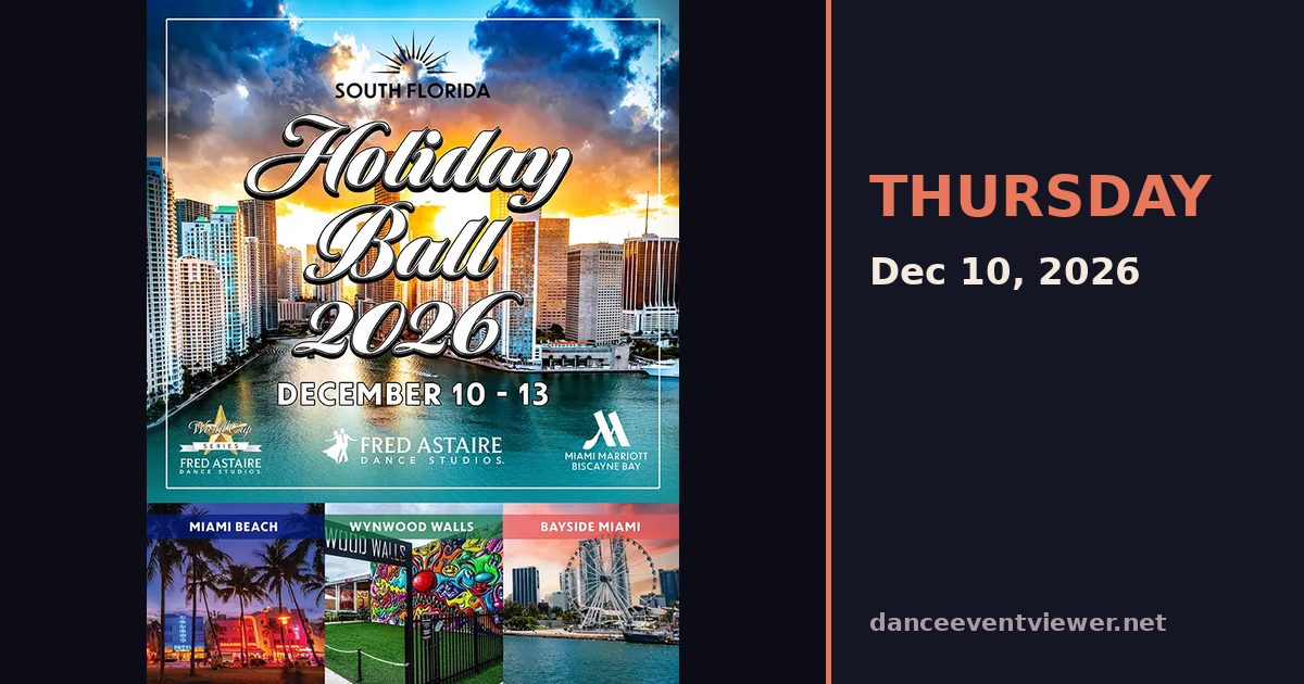 South Florida Holiday Ball 2026 flyer