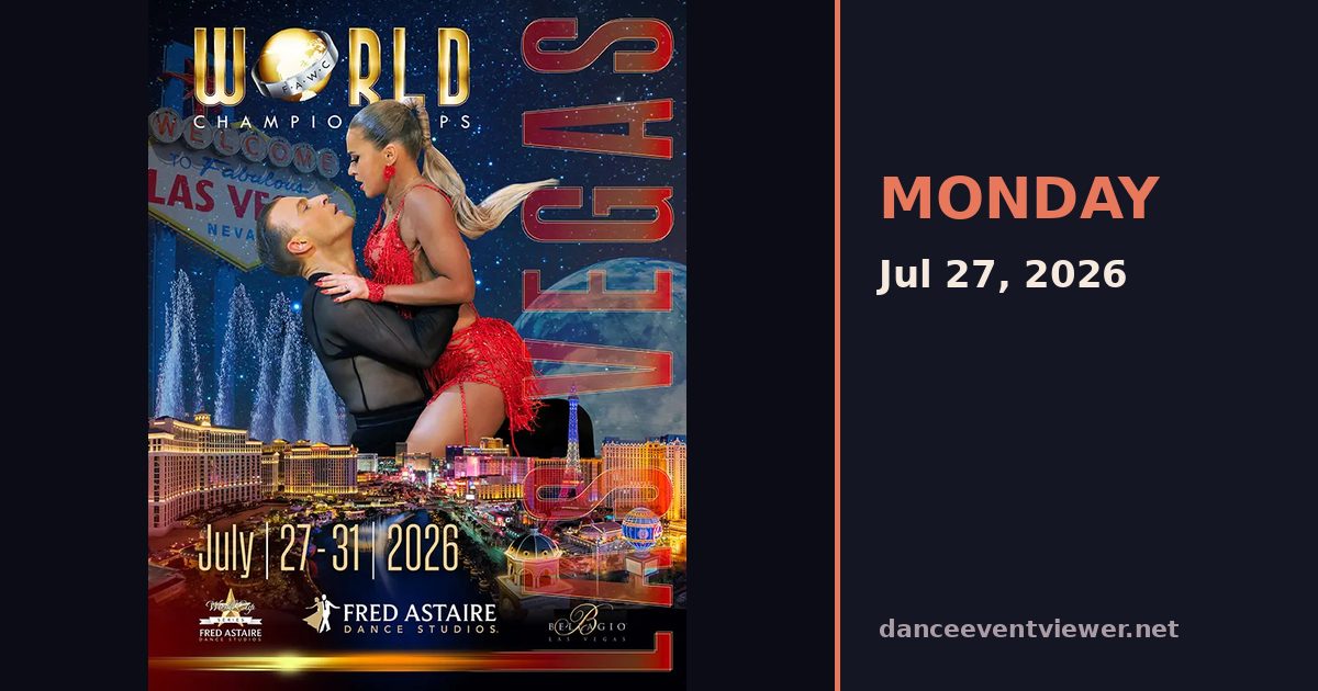 Fred Astaire World Championships 2026 flyer