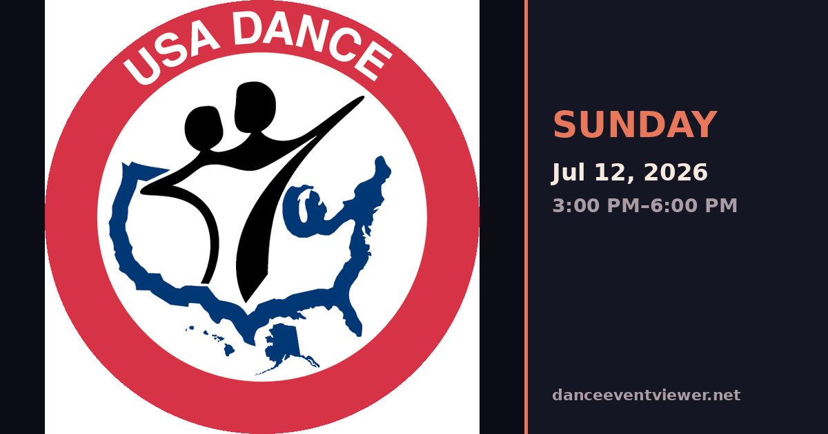 Carolina Heartland Monthly Lesson (Rumba by Adina Harper) & Dance flyer