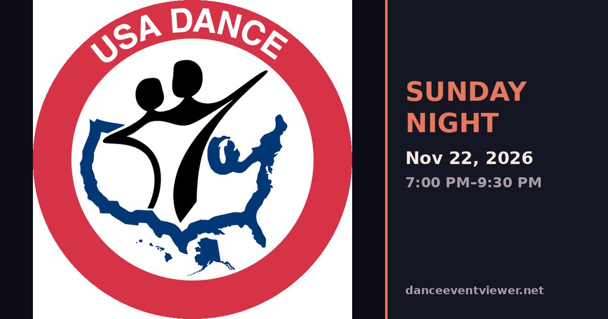 Sunday Dance at Purdue flyer