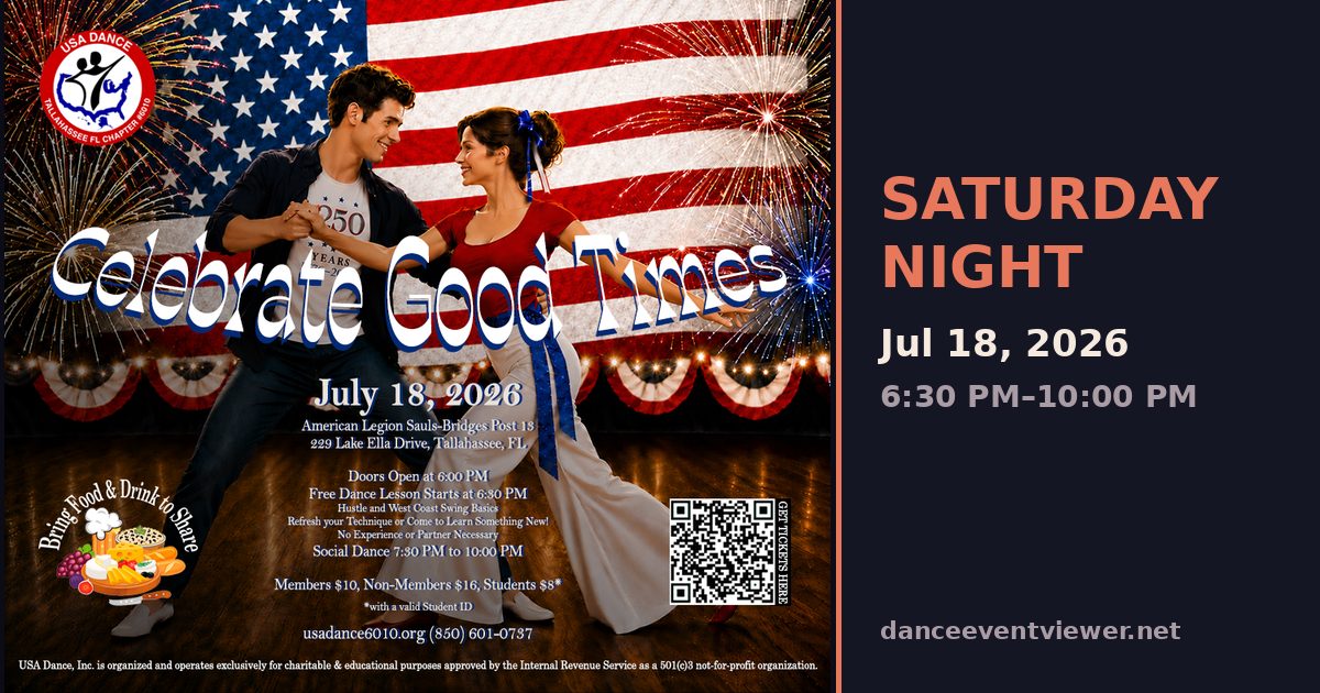 Celebrate Good Times - Tallahassee Chapter 6010 flyer