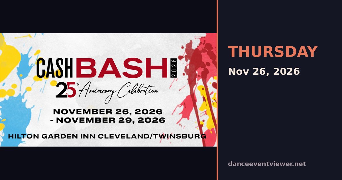 CASH Bash flyer