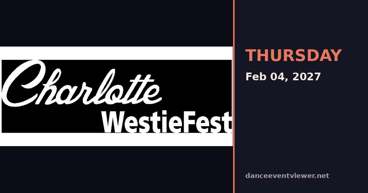 Charlotte WestieFest flyer