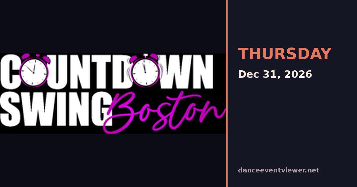 Countdown Swing Boston flyer