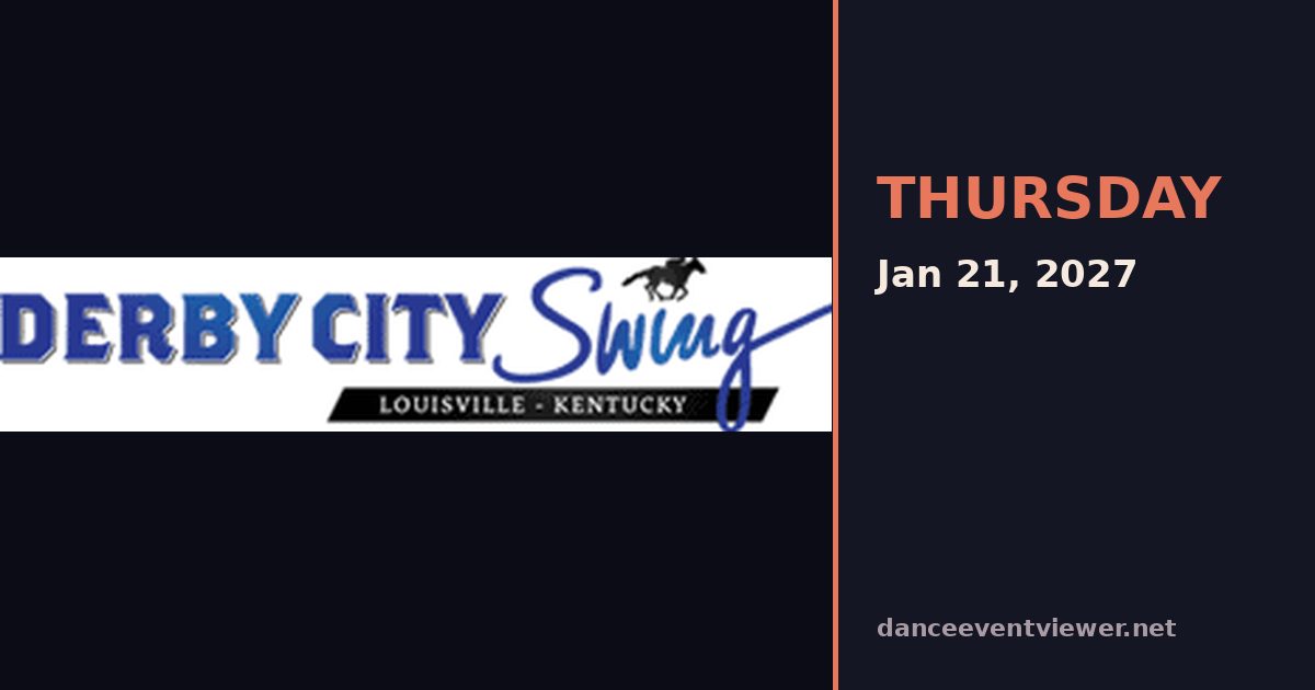 Derby City Swing flyer
