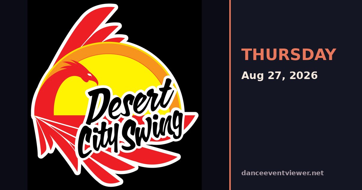 Desert City Swing flyer