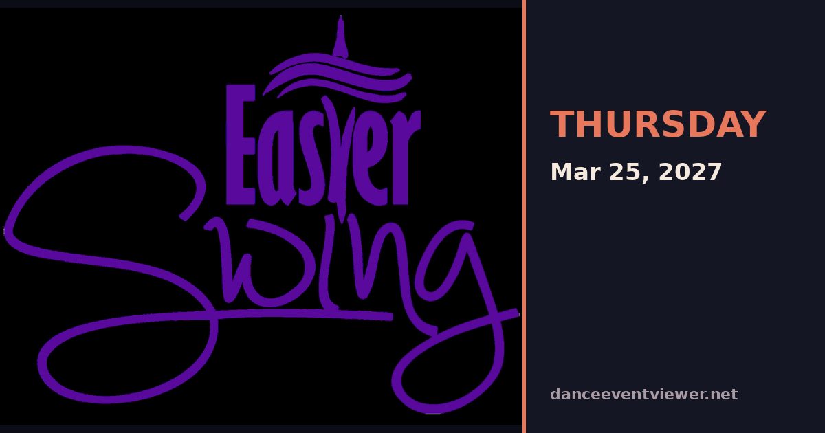 Easter Swing flyer