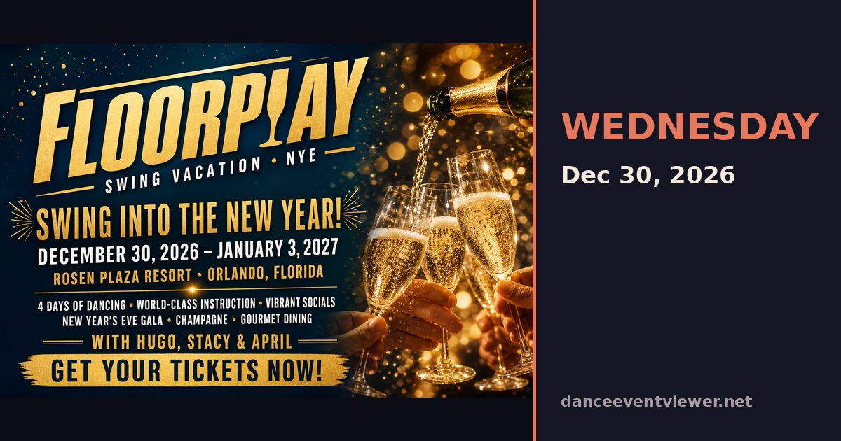 Floorplay Swing Vacation flyer