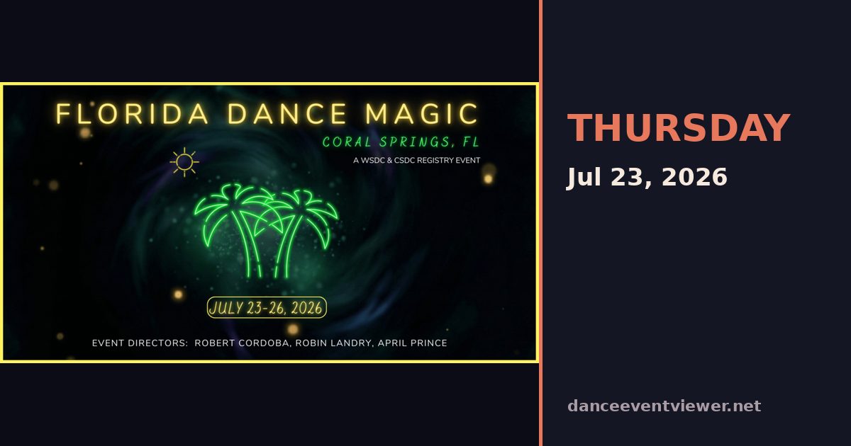 Florida Dance Magic flyer