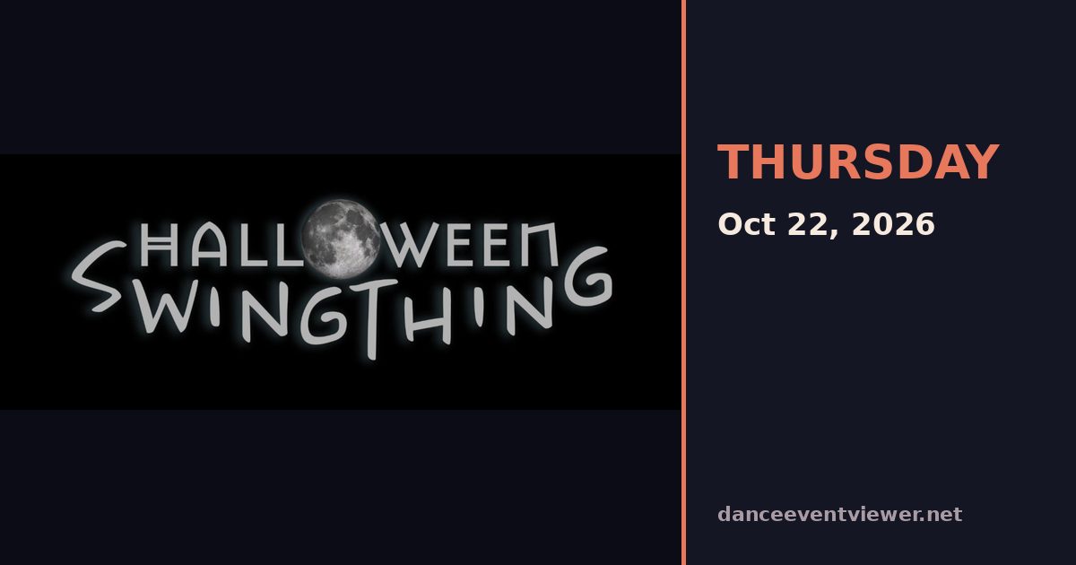 Halloween SwingThing flyer