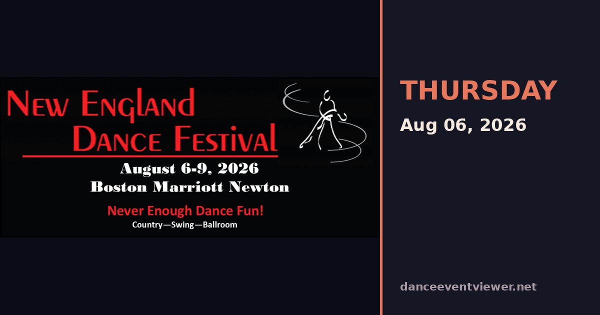 New England Dance Festival flyer