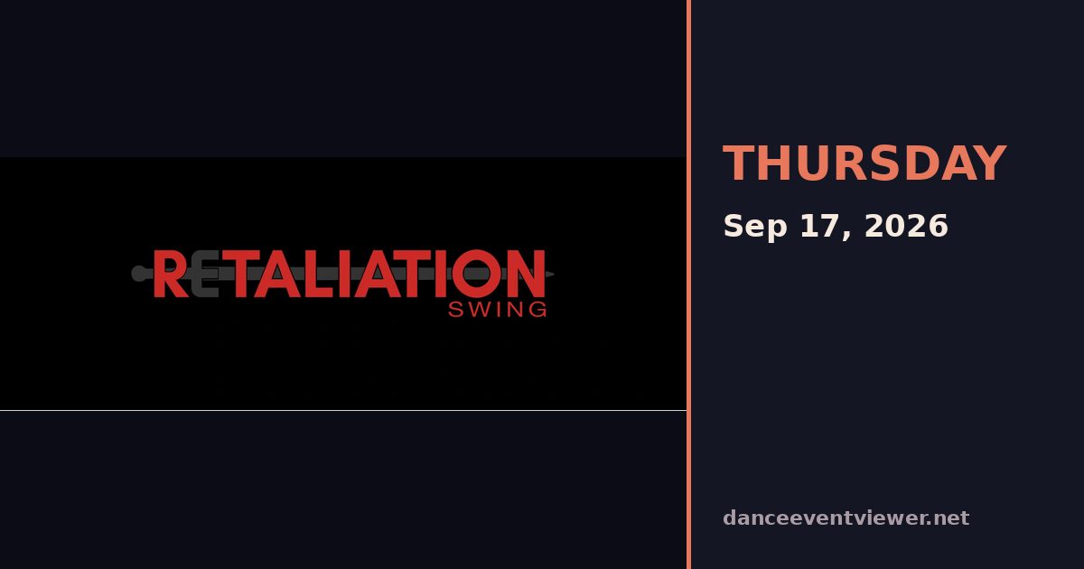 Retaliation Swing flyer