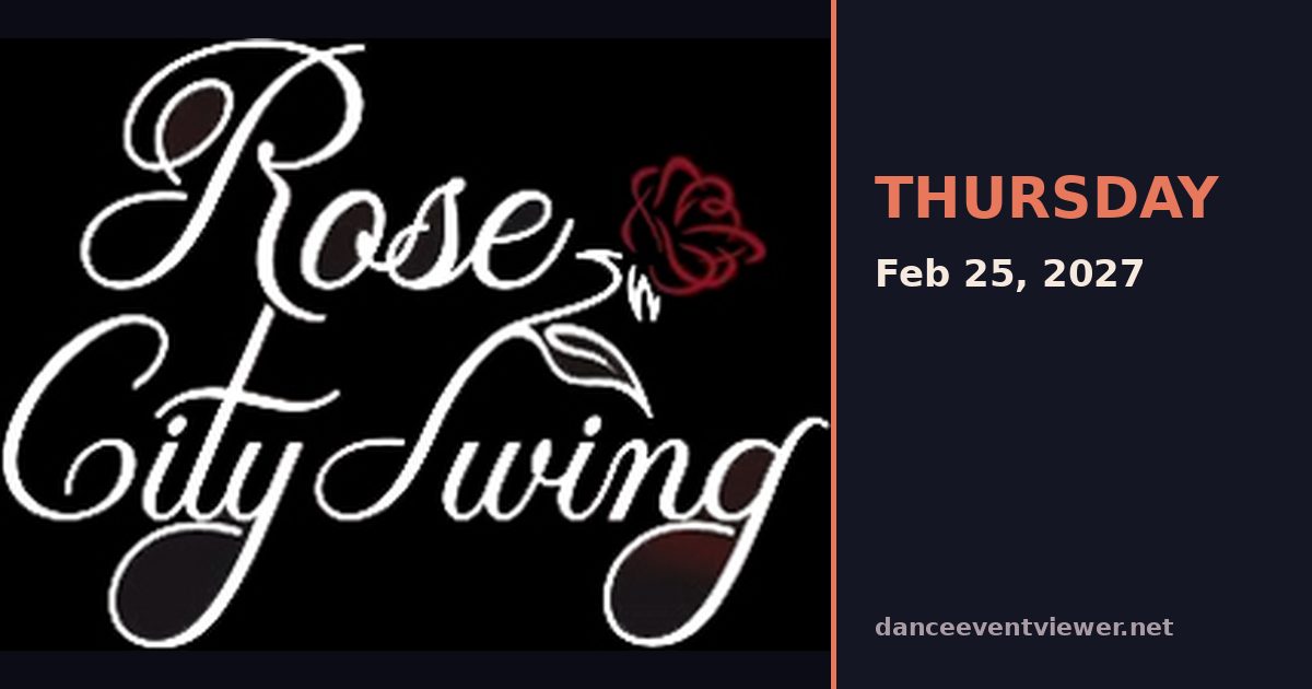 Rose City Swing flyer