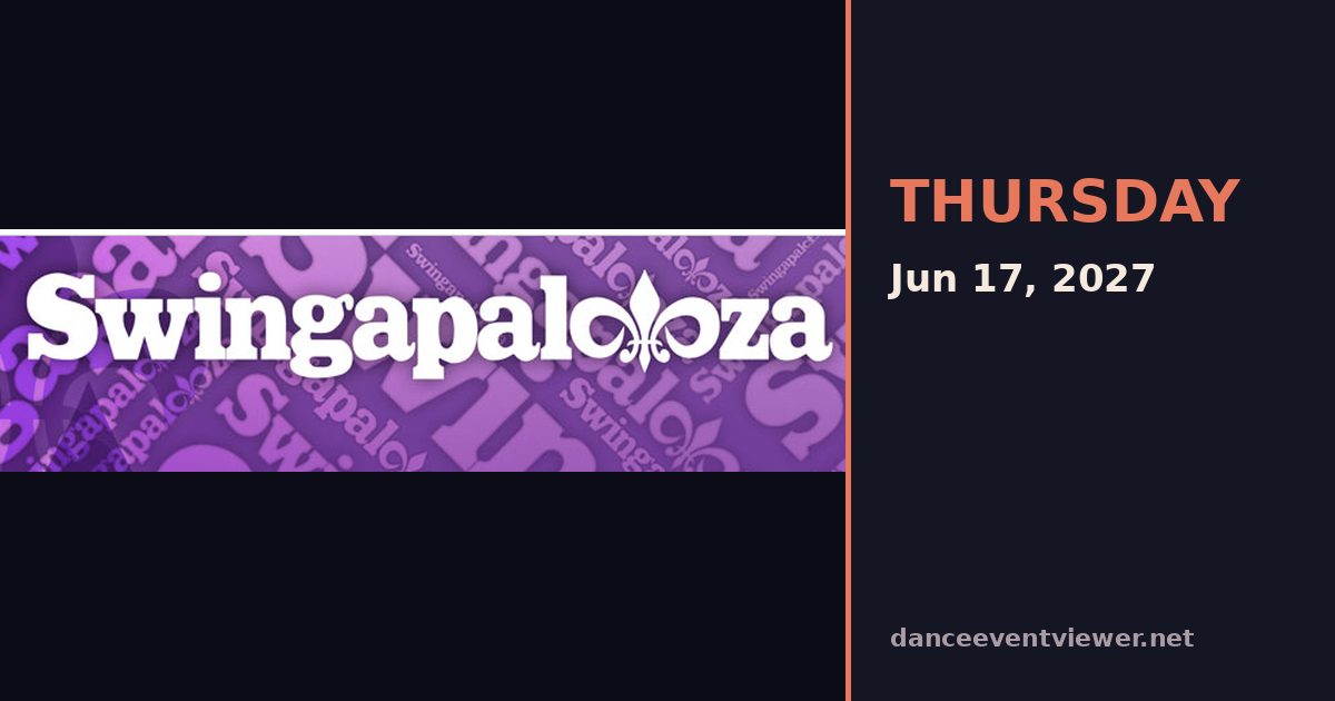 SWINGAPALOOZA flyer