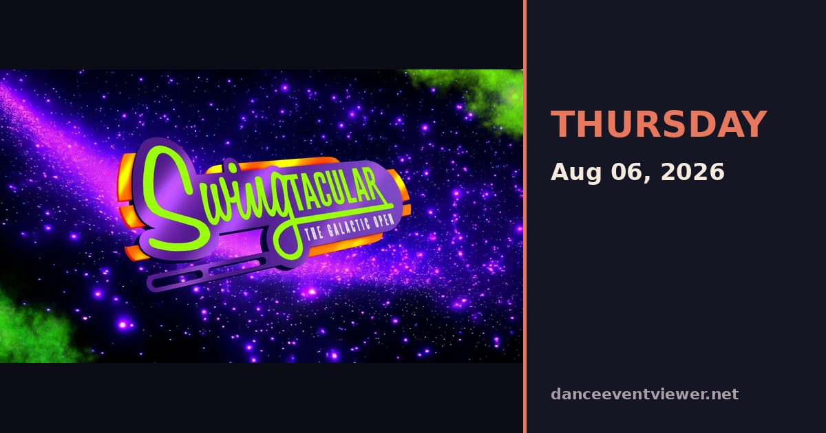 Swingtacular: The Galactic Open flyer