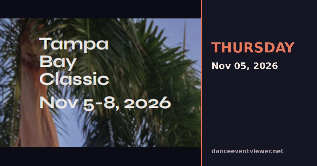 Tampa Bay Classic flyer