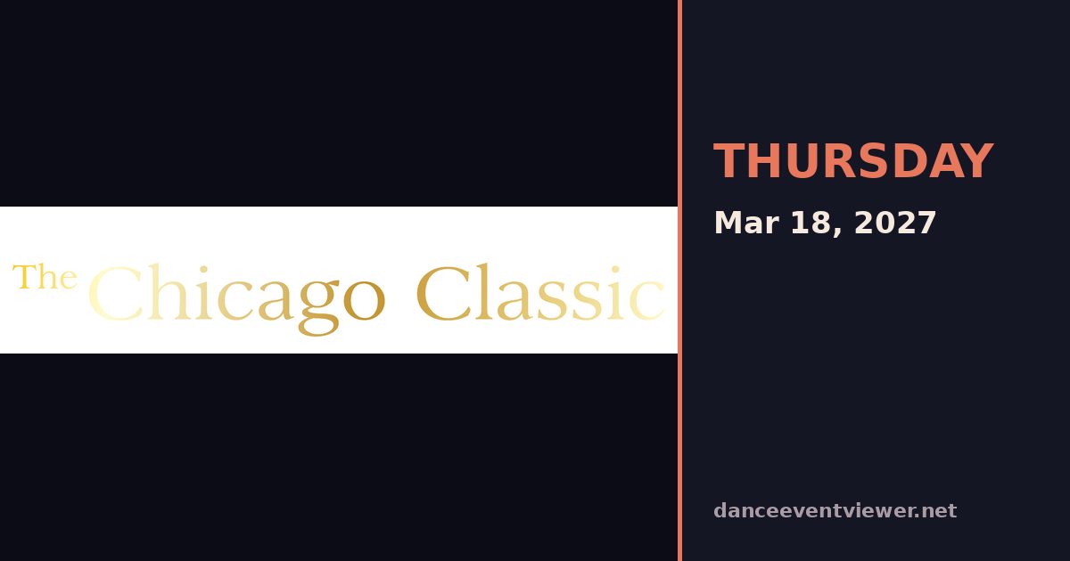 The Chicago Classic flyer
