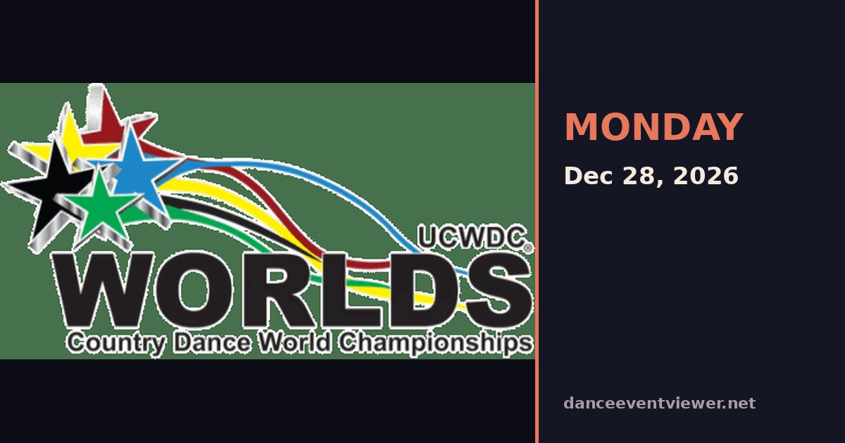 UCWDC Country Dance World Championships flyer